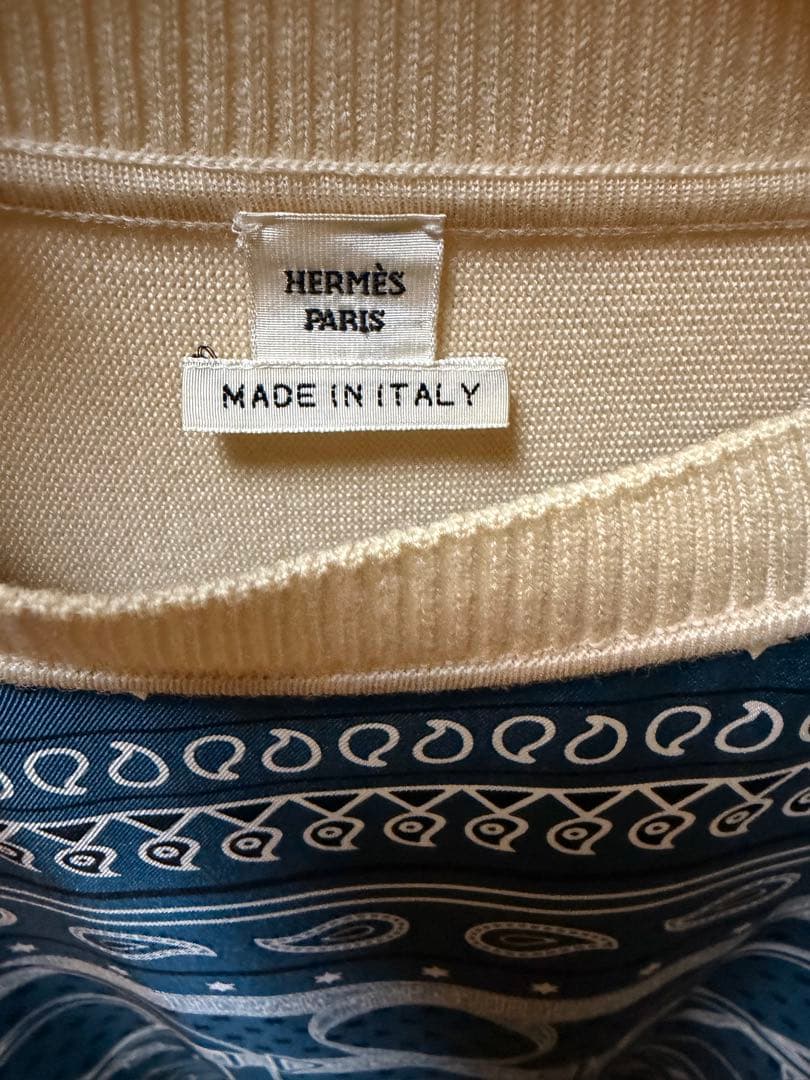 HERMÈS 幾何学模様 長袖チュニック