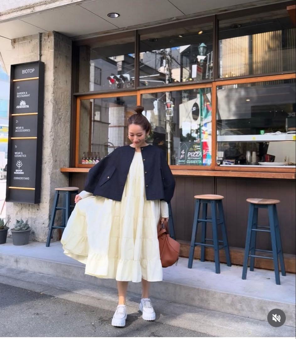 美品トレフルプラスワンデニムジャケット.スワンカーディガン