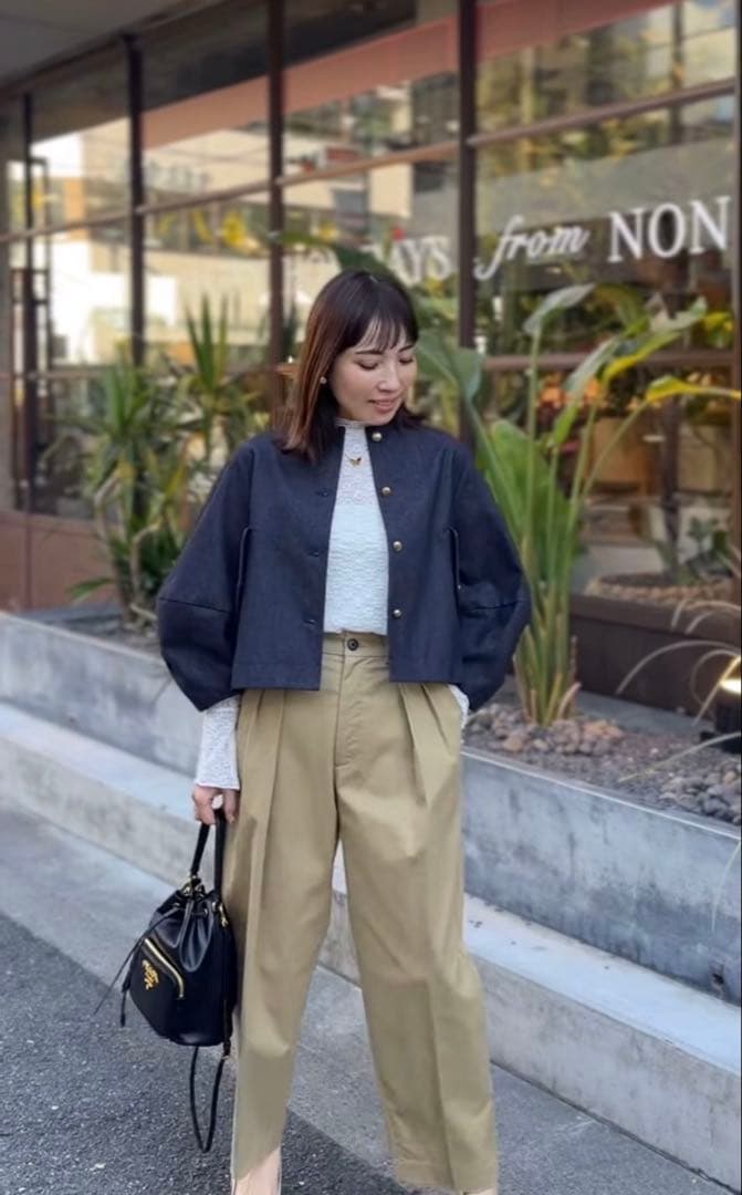 美品トレフルプラスワンデニムジャケット.スワンカーディガン