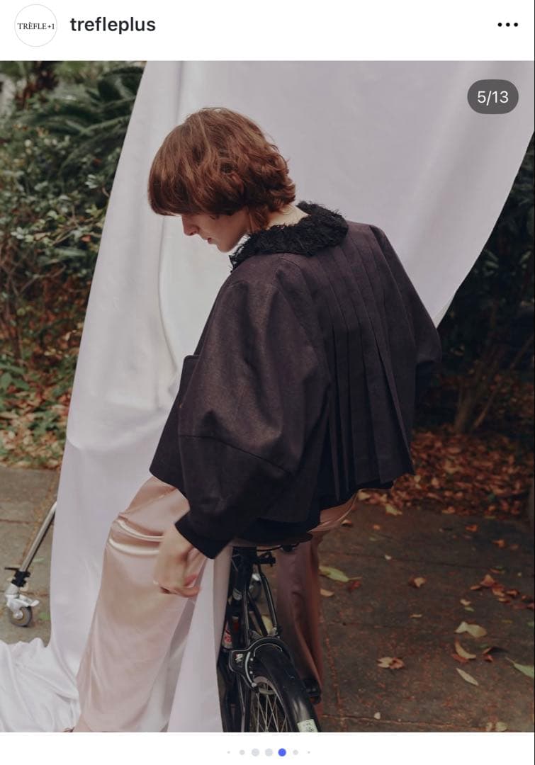 美品トレフルプラスワンデニムジャケット.スワンカーディガン