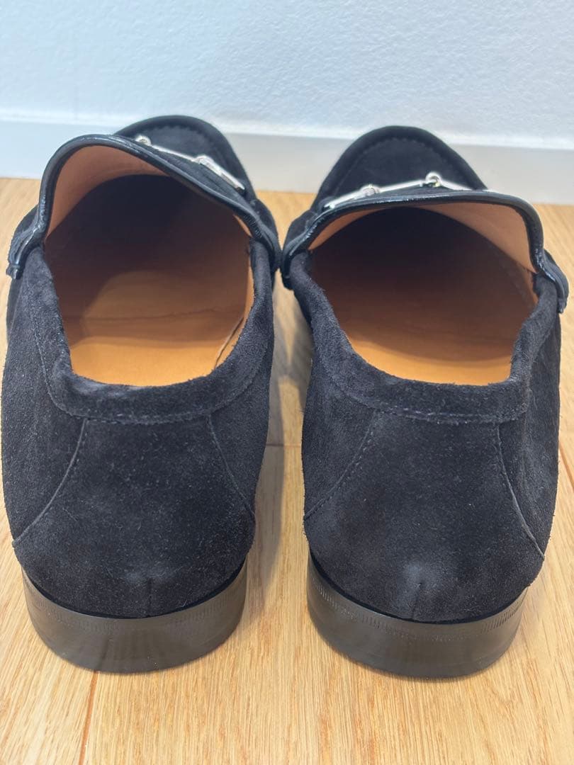 ✨新品未使用✨GUCCI ホースビットローファー 黒銀 10 2/1 28.5