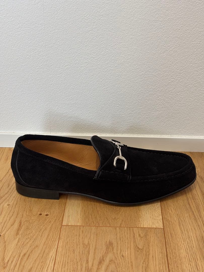 ✨新品未使用✨GUCCI ホースビットローファー 黒銀 10 2/1 28.5