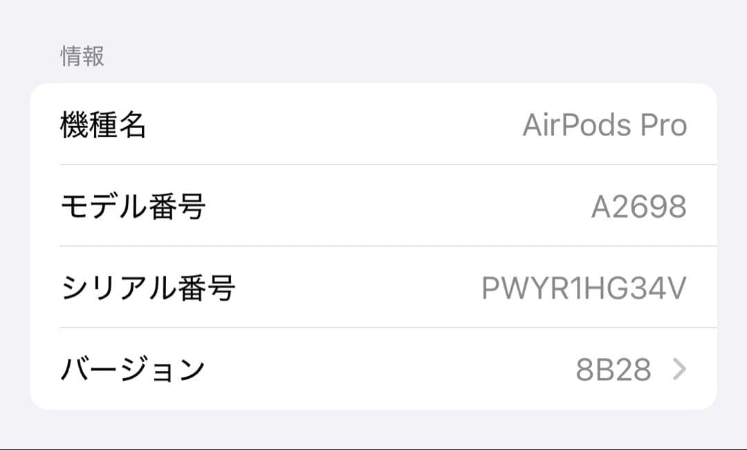 Apple AirPods Pro（第2世代）　lightning