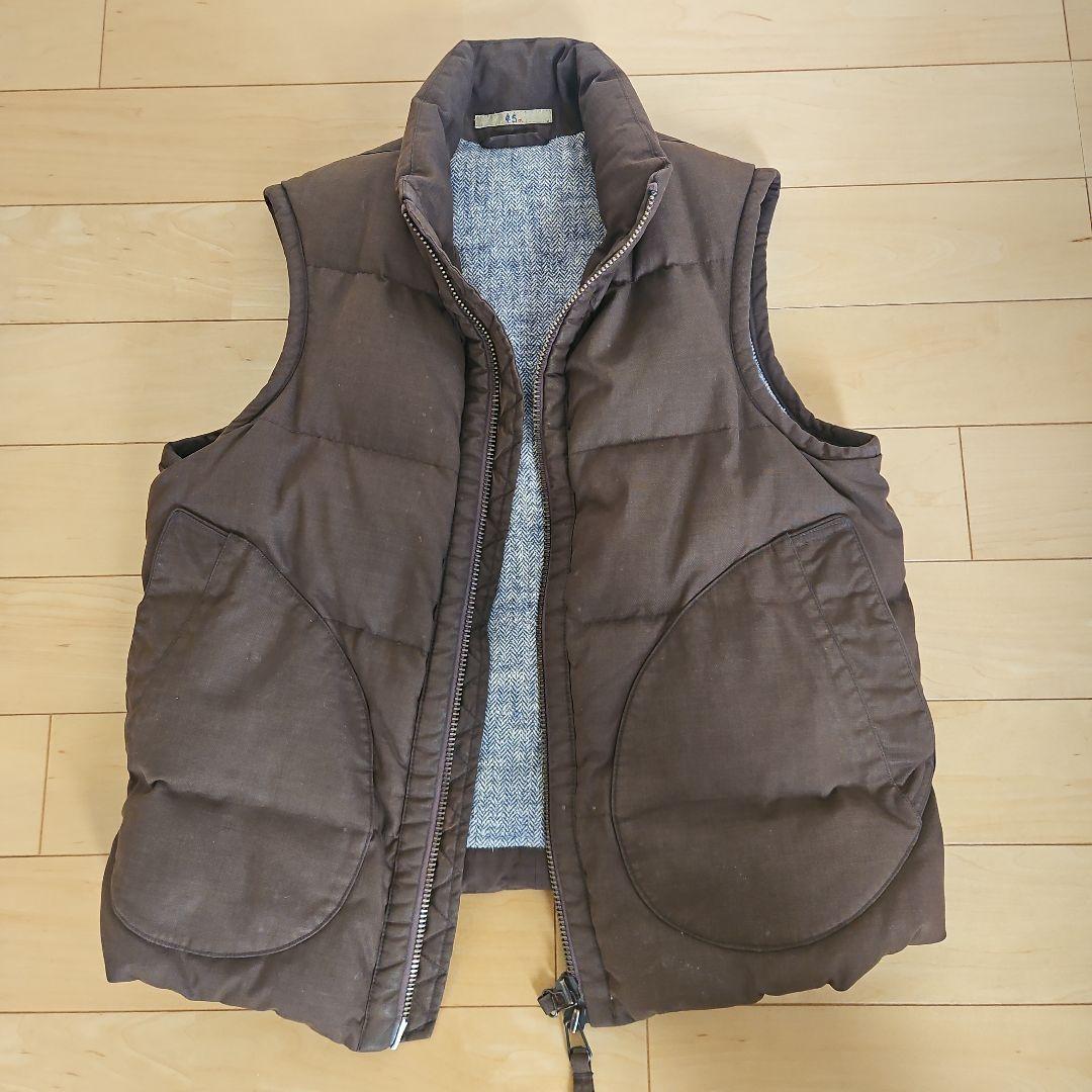 45rpm ダウンベスト brown size3