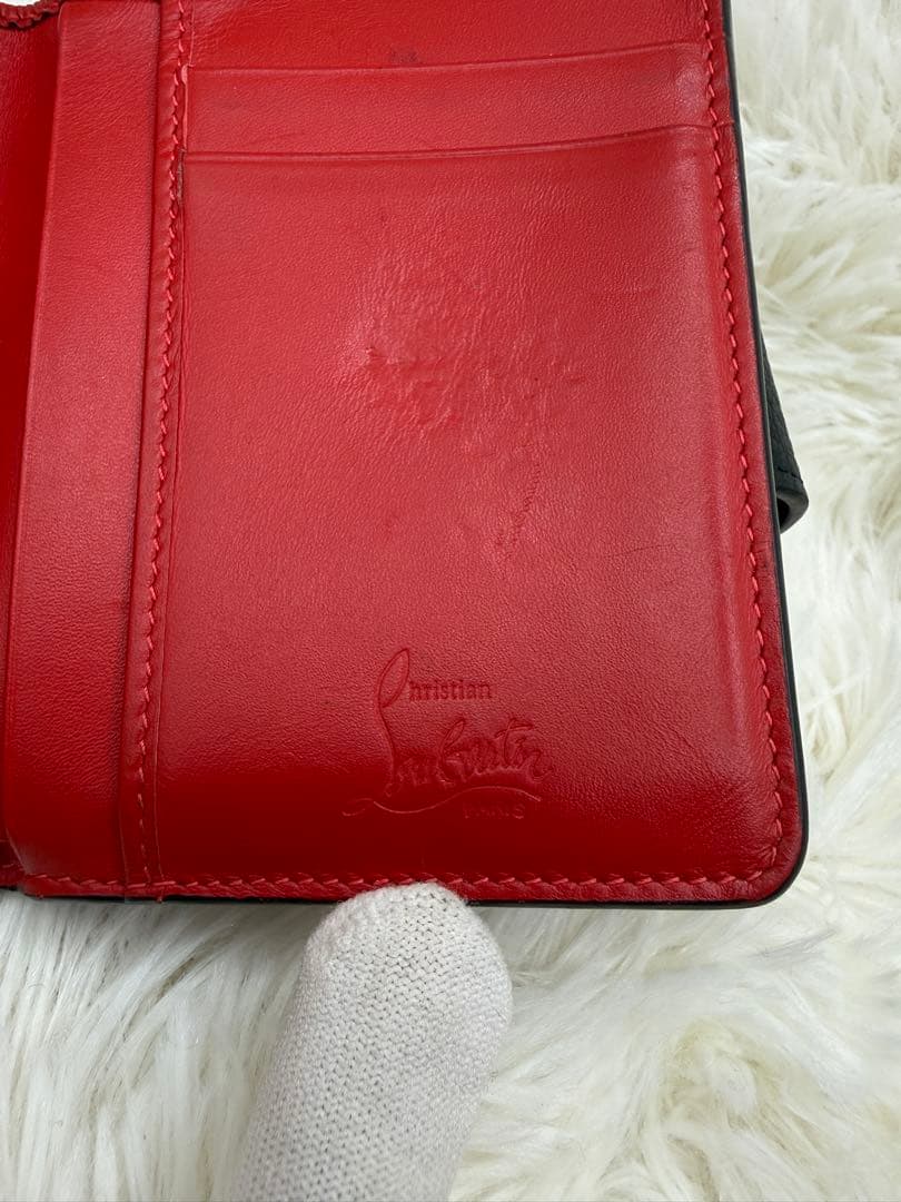 Christian Louboutin ルブタン　二つ折り財布 黒　パロマ