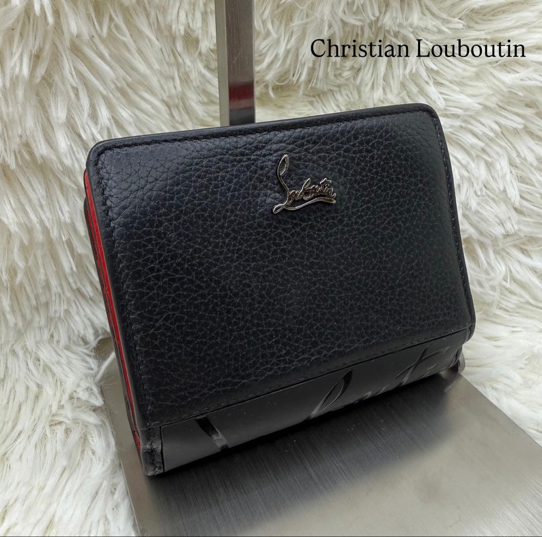 Christian Louboutin ルブタン　二つ折り財布 黒　パロマ
