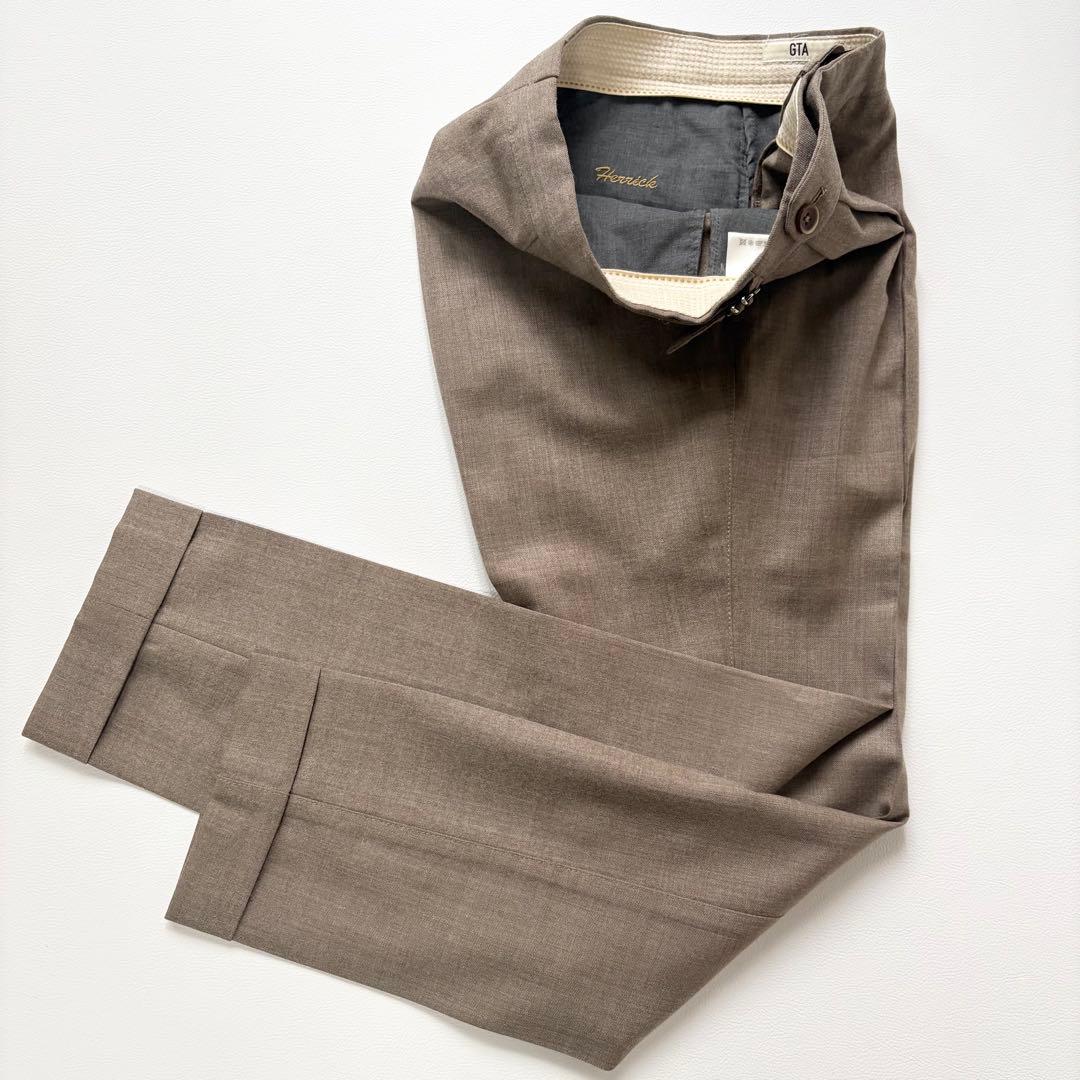 極美品✨GTA ジーティーアー HERRICK エリック ウールスラックス 42