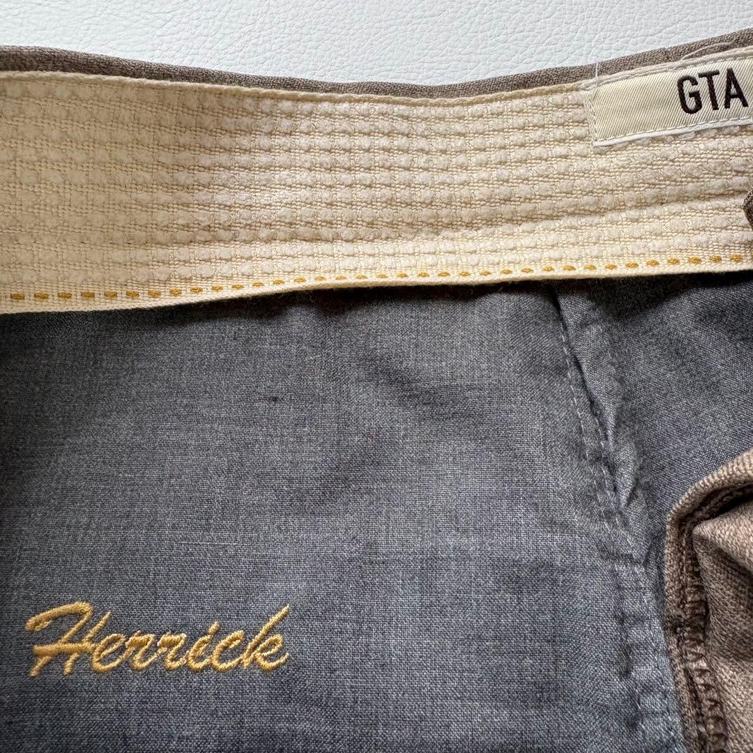 極美品✨GTA ジーティーアー HERRICK エリック ウールスラックス 42