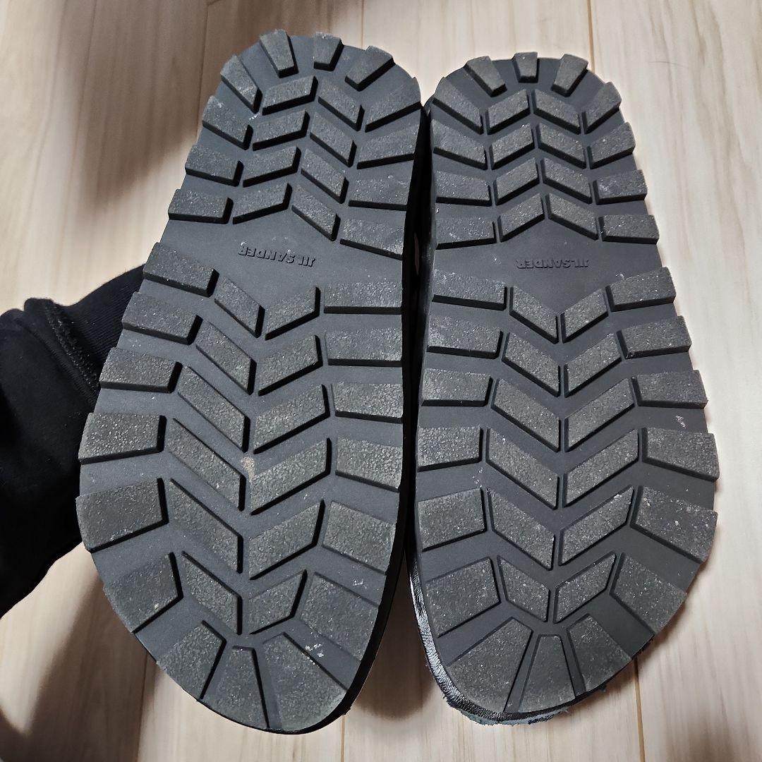 JIL SANDER ブラック サボ・クロッグサンダル　41