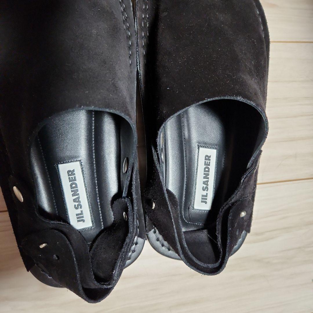 JIL SANDER ブラック サボ・クロッグサンダル　41