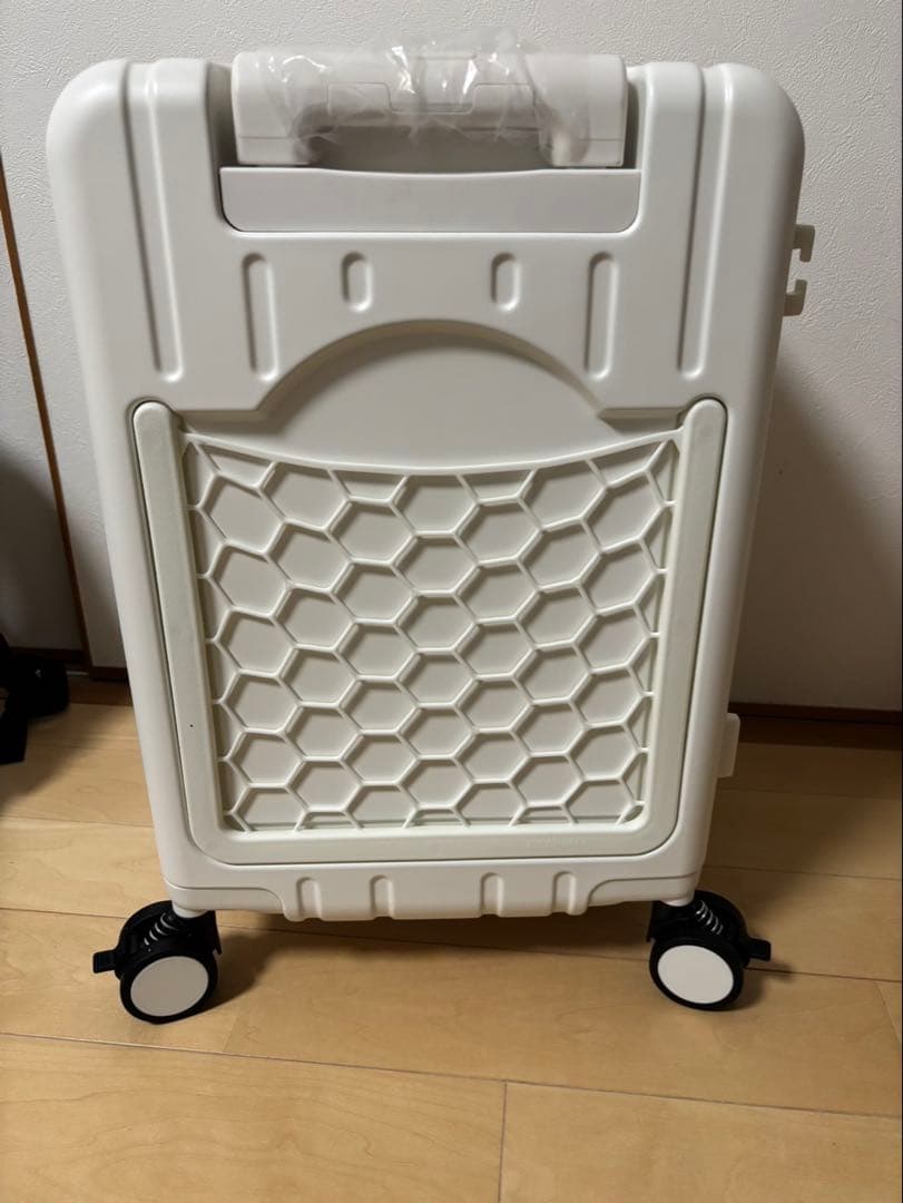 NORICCO 子供用キャリーケース 機内持ち込みサイズ ホワイト 子供乗せ