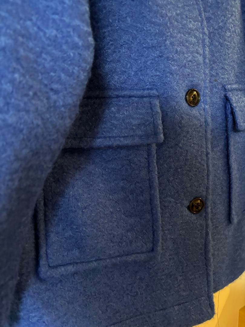 美品▲Ray BEAMS / ループ シャギー ハーフ コート