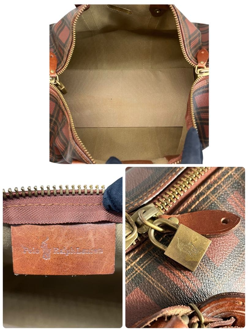 とじ様交渉中　美品　RALPH LAUREN　391　ボストンバッグ　PVC