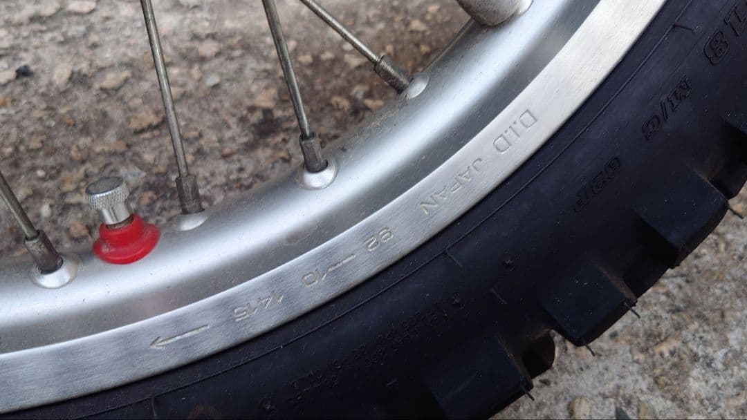 CRF250 前後ホイール D.I.Dリム ポン付け可(引取限定他 大阪府堺市)