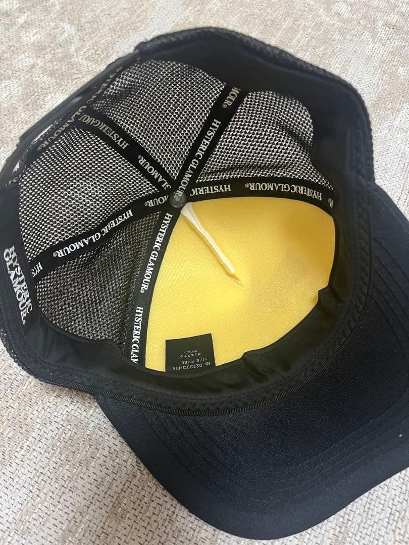 HYSTERIC GLAMOUR トラッカーキャップ ホワイト/ブラック