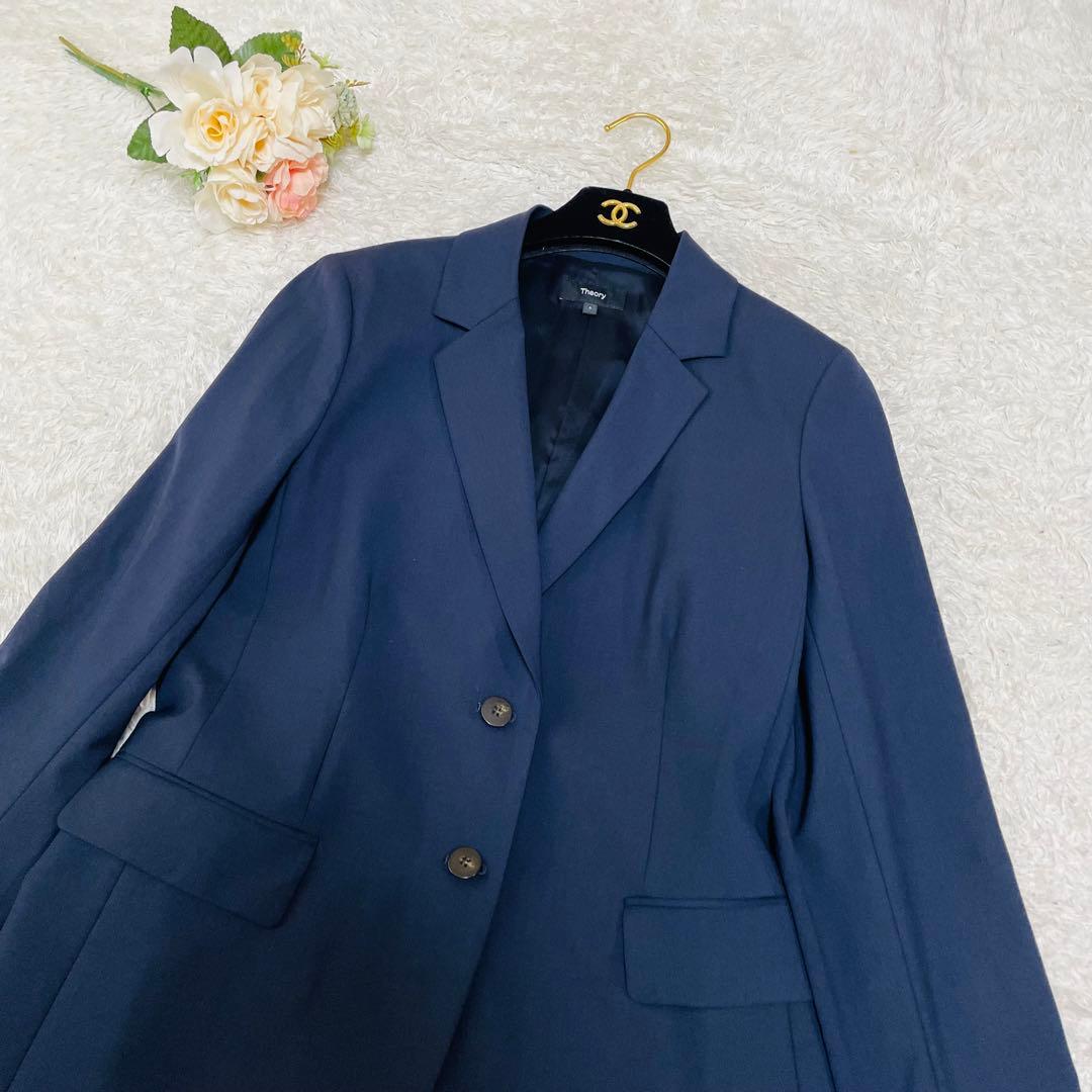 極美品◆希少6サイズ✨2023✨大きいサイズ◆セオリー　テーラードジャケット