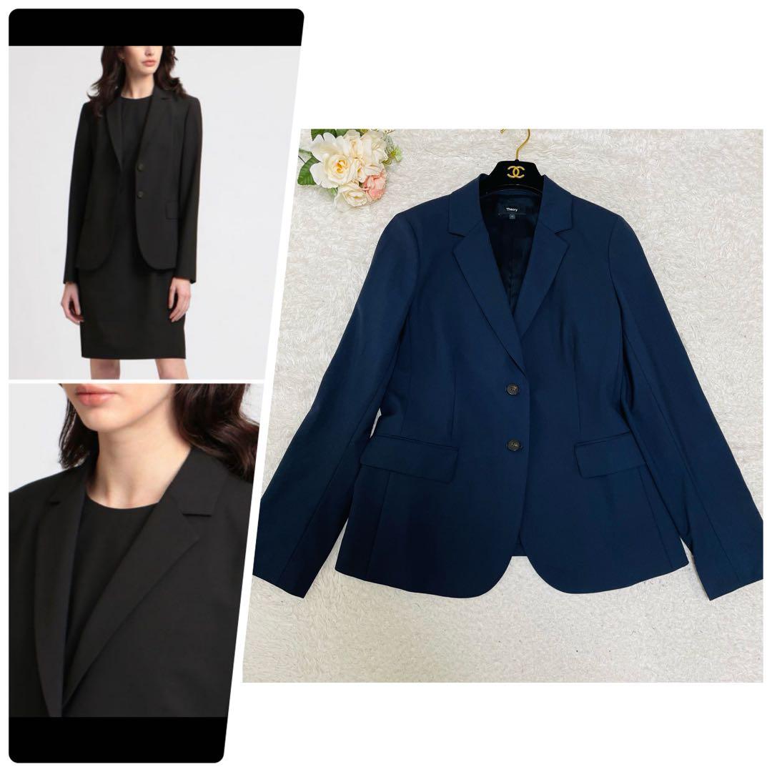 極美品◆希少6サイズ✨2023✨大きいサイズ◆セオリー　テーラードジャケット