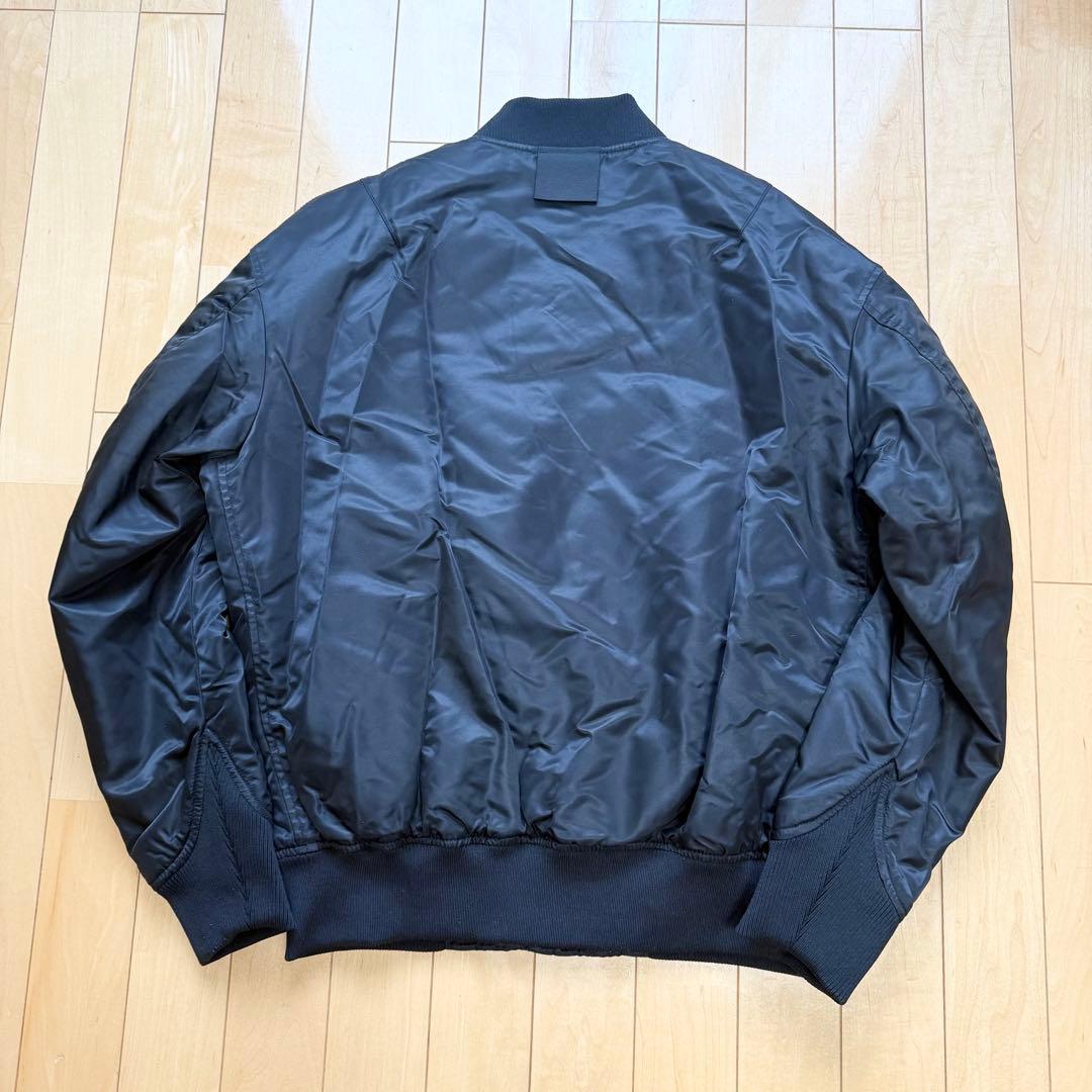 【極美品】+J プラスジェイ MA1 ダウンジャケット ハイブリッド ブラック