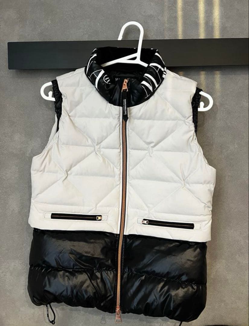 マークアンドロナ　MARKANDLONA レディース ダウンベスト グレージュ