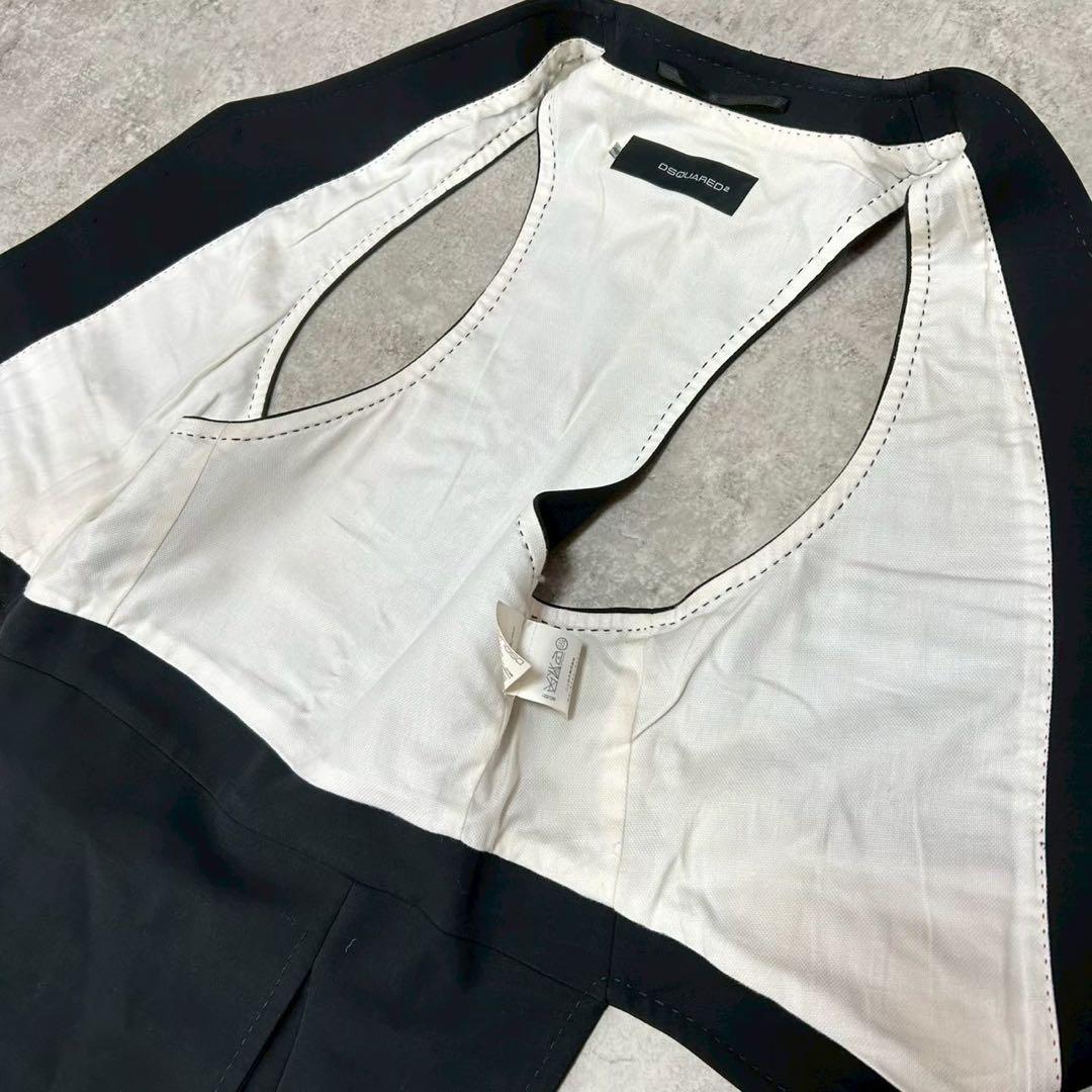 dsquared2 ロング ベスト タキシード ジレ 燕尾 ここのえ期