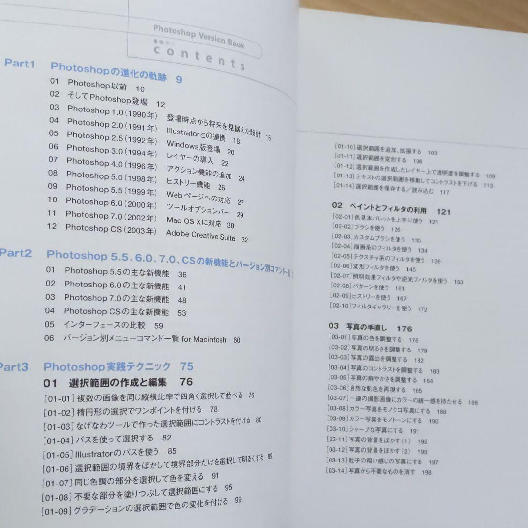 Photoshopバージョンブック : 5・6・7・CS対応