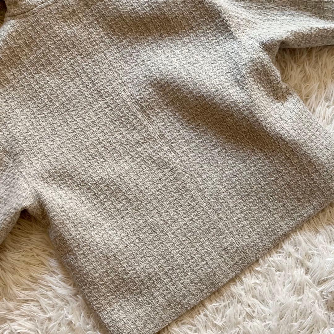 タグ付き✨ 25年モデル セオリーリュクス ツイード フーデッドブルゾン 38