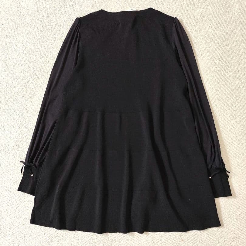 【タグ付き未使用品】SUPER BEAUTY ニット チュニック 袖パワーネット