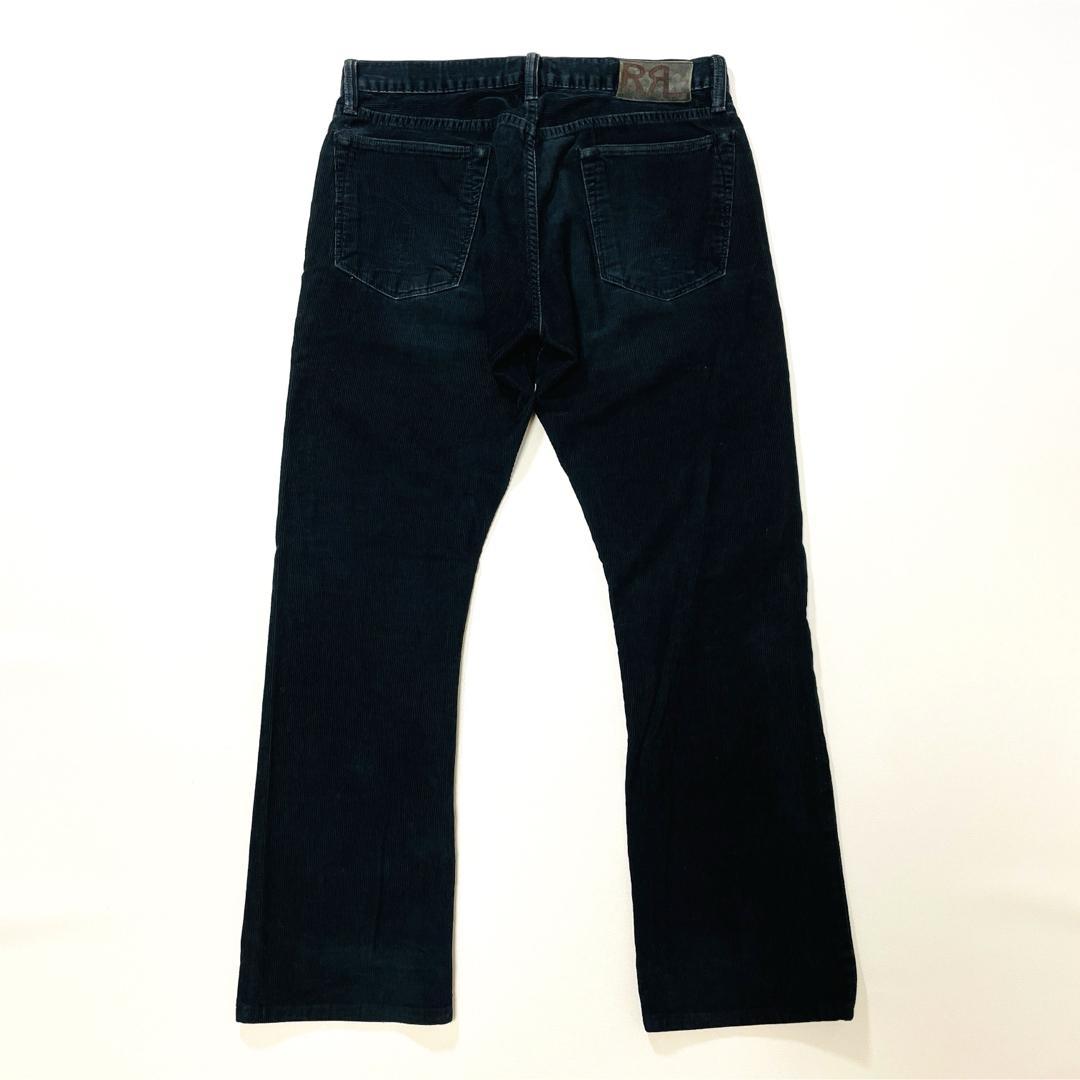 6582 RRL コーデュロイパンツ　USA製　ブラック　ボタンフライ