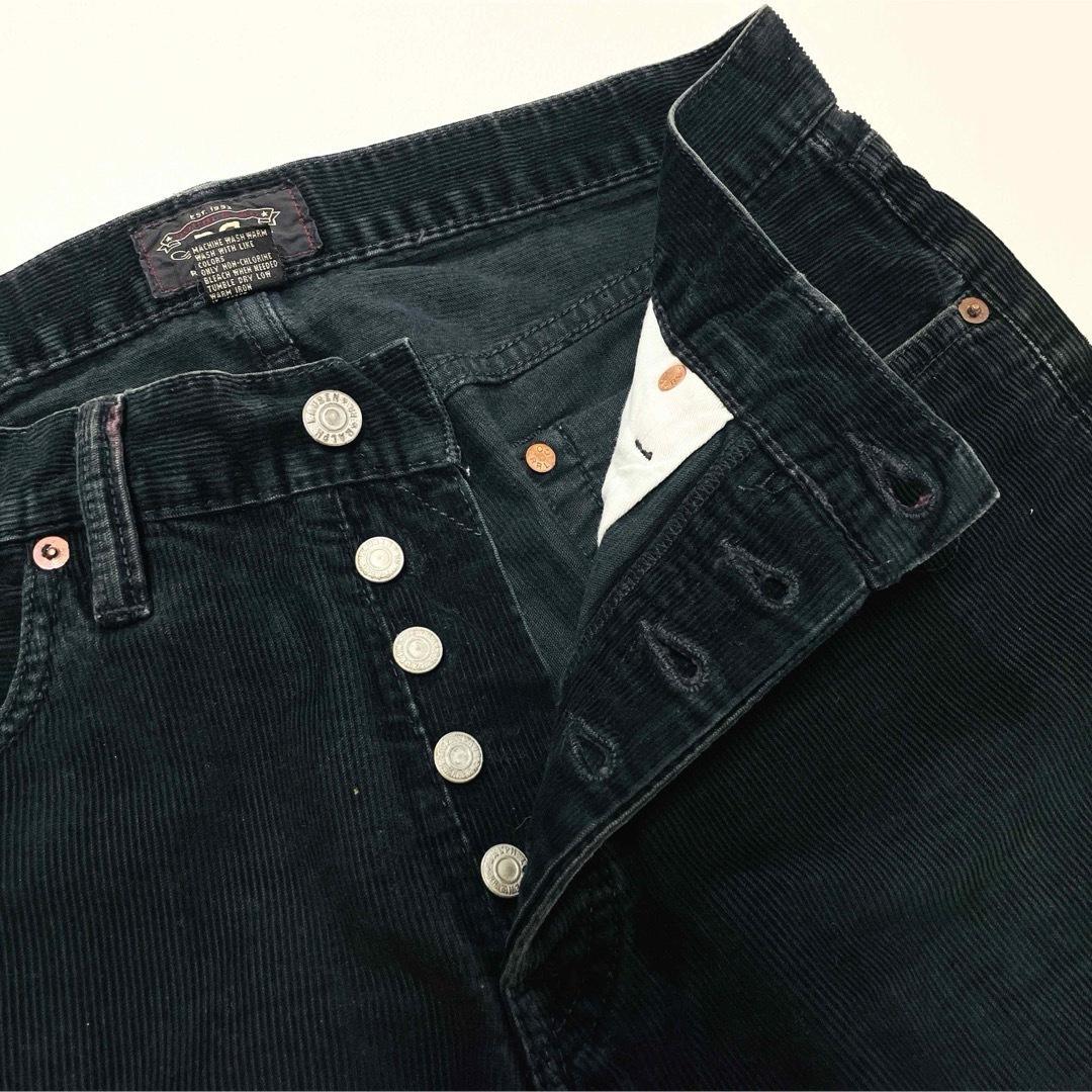 6582 RRL コーデュロイパンツ　USA製　ブラック　ボタンフライ