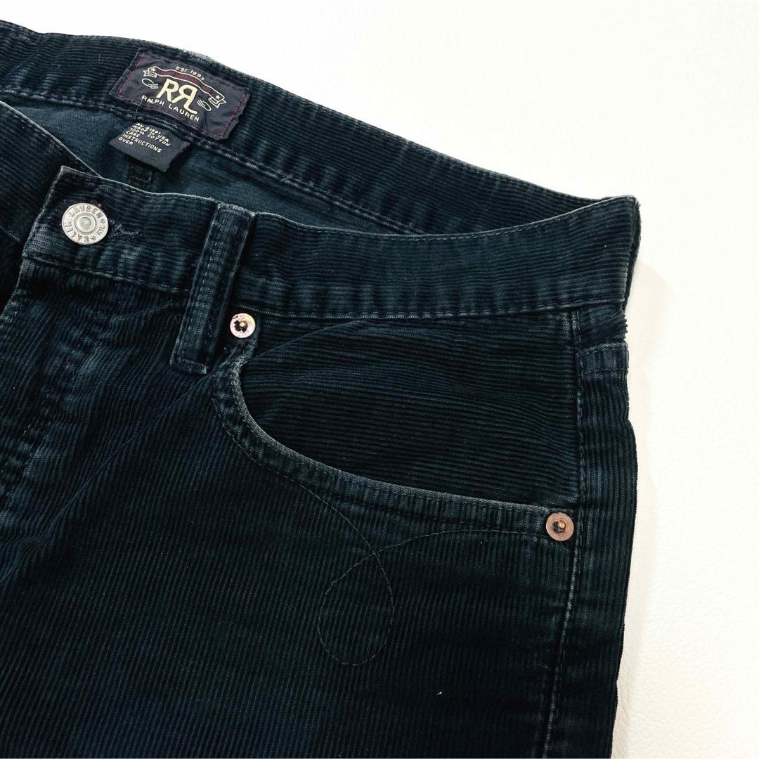6582 RRL コーデュロイパンツ　USA製　ブラック　ボタンフライ