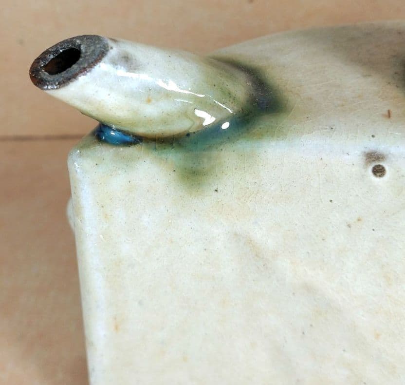 【本物保証】金城次郎 抱瓶(魚紋抱瓶）共箱 栞 人間国宝 美品 壷屋焼 やちむん