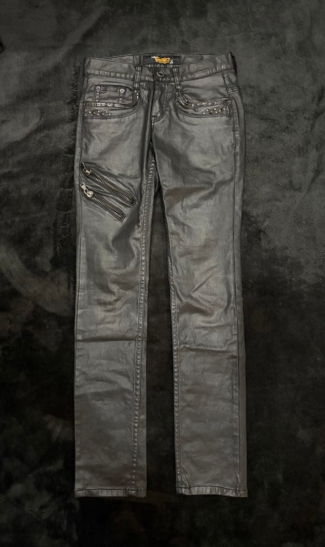 00s swag コーティングパンツ レザーパンツ archive ダークウェア