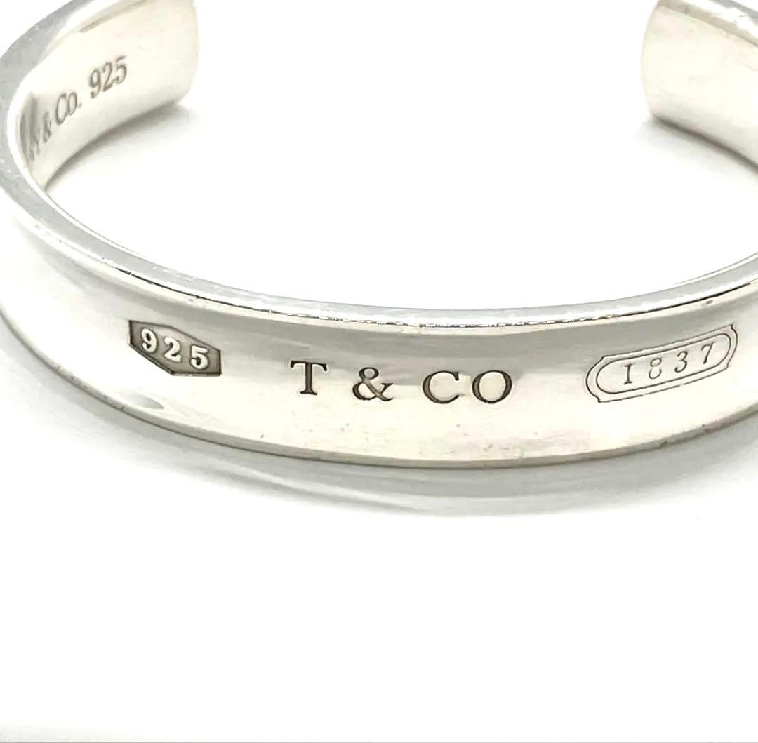 あ*ー様 美品✨ティファニー 1837 ナロー カフ 925シルバー バングル