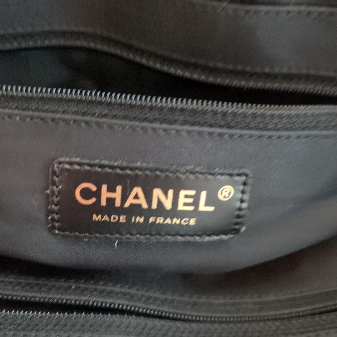CHANEL トラベルライン ブラック トートバッグ