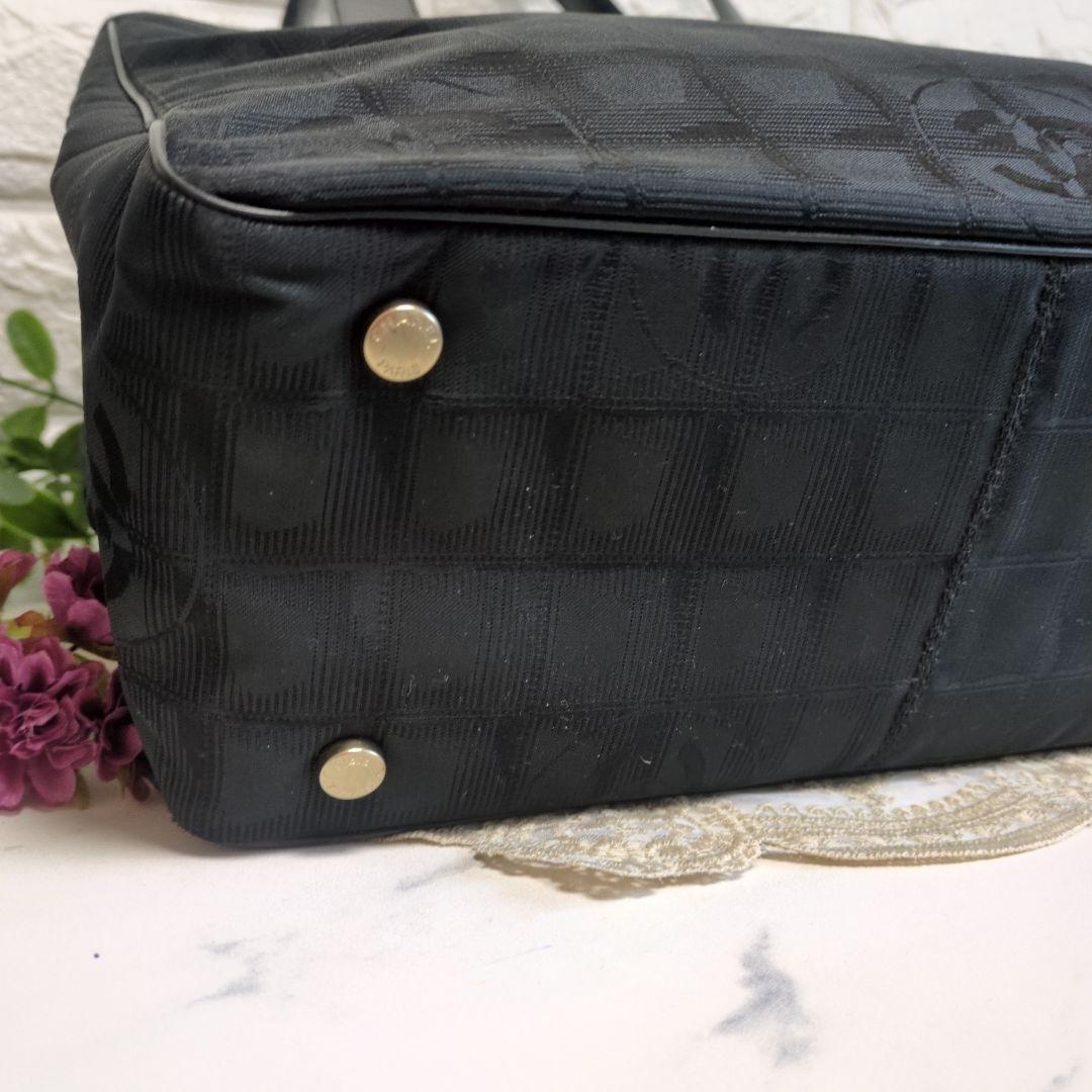 CHANEL トラベルライン ブラック トートバッグ