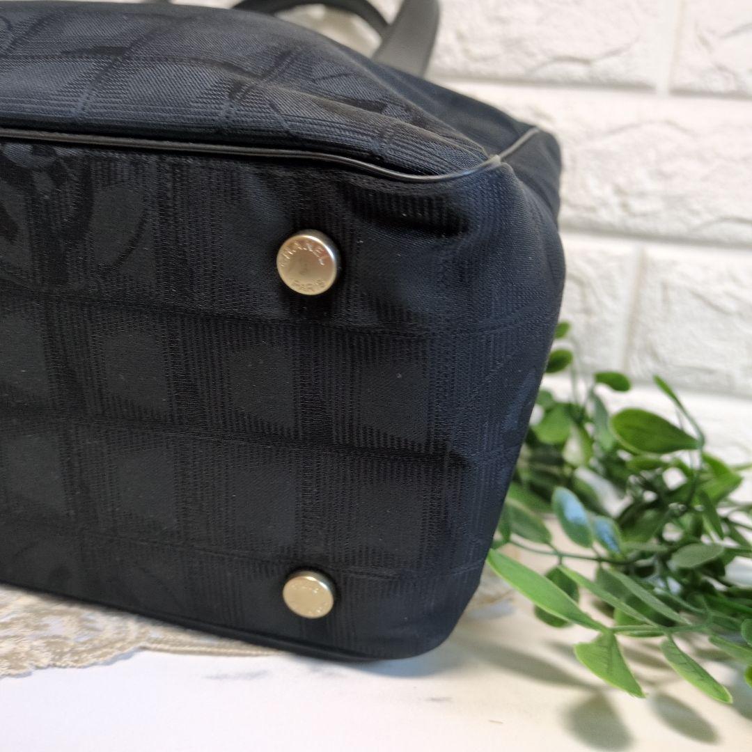 CHANEL トラベルライン ブラック トートバッグ