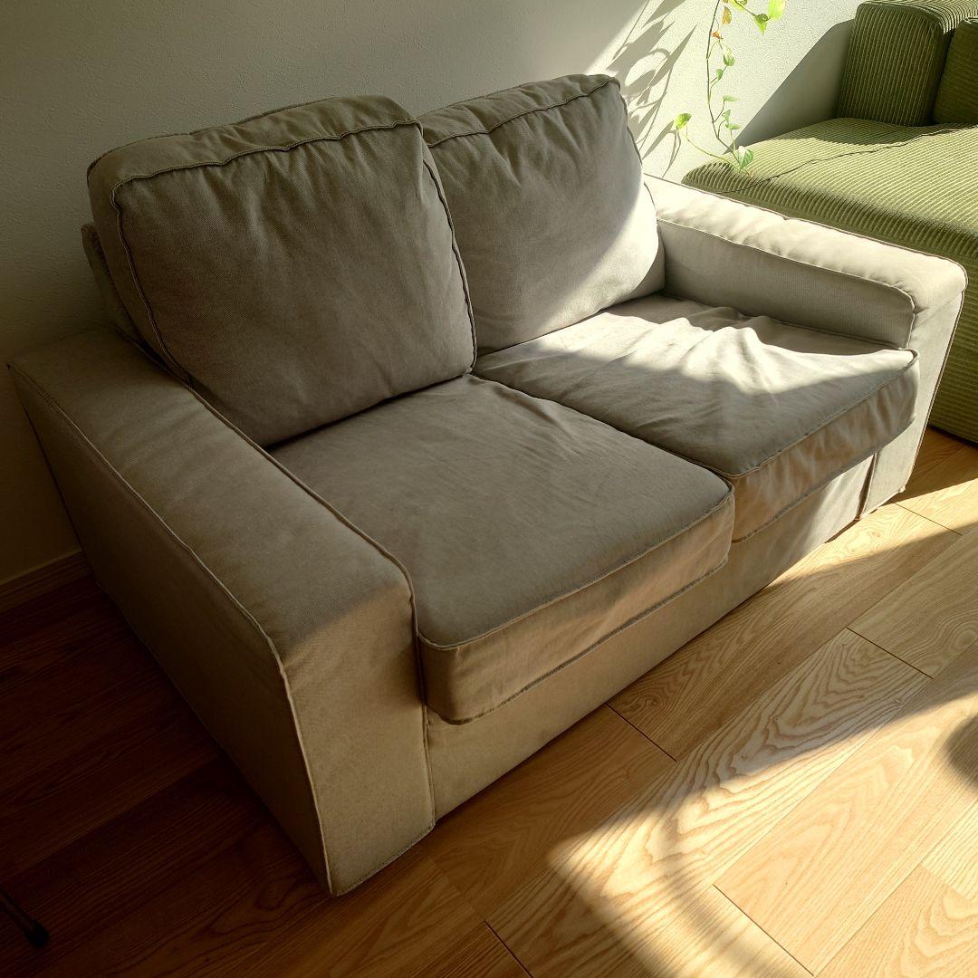 【さいたま市引取限定】IKEA KIVIK イケア シーヴィク 2人掛け グレー