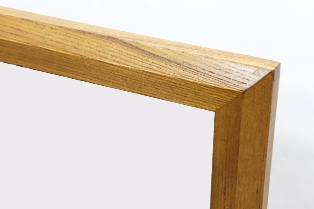 クラシカル タモ材 ドレッサー 鏡台 カット台 ミラー デスク サロン 木製