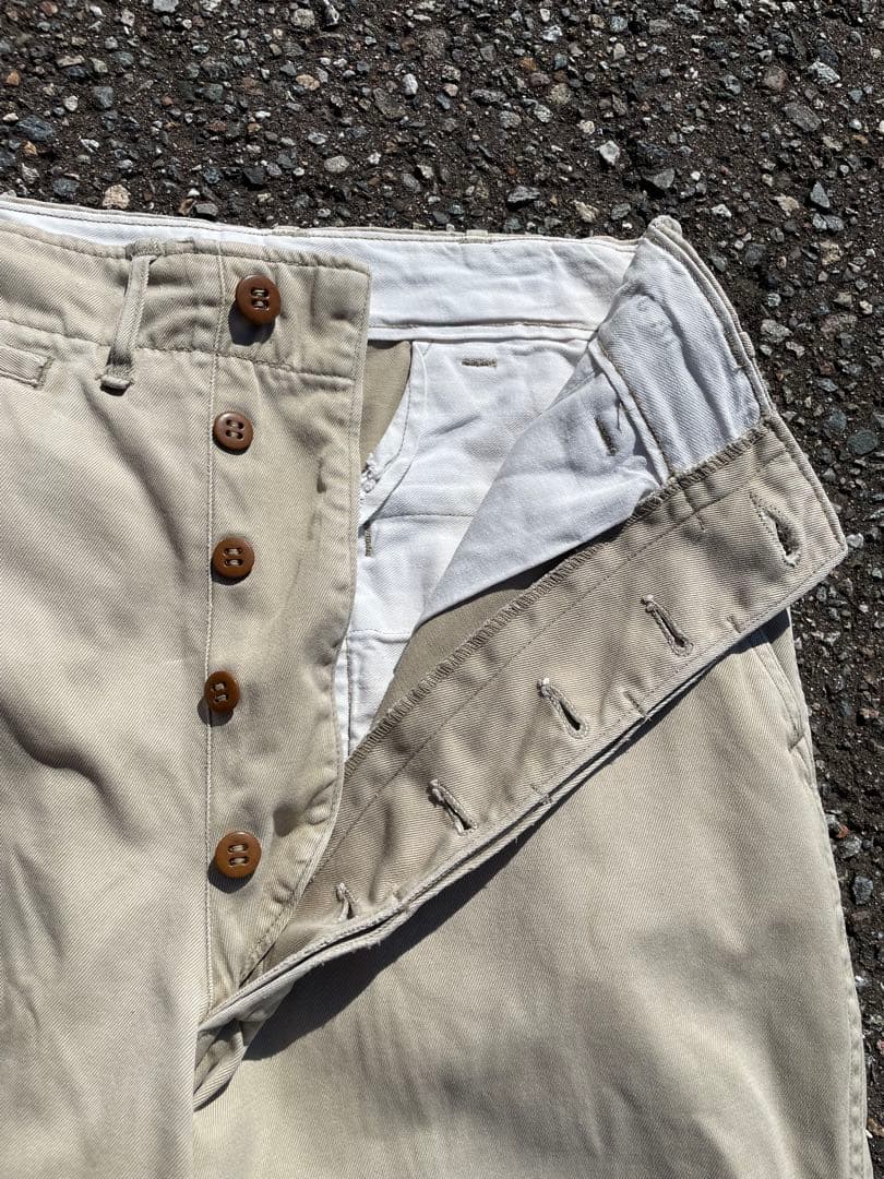 40's~ 45khaki us army チノトラウザーズ チノパン