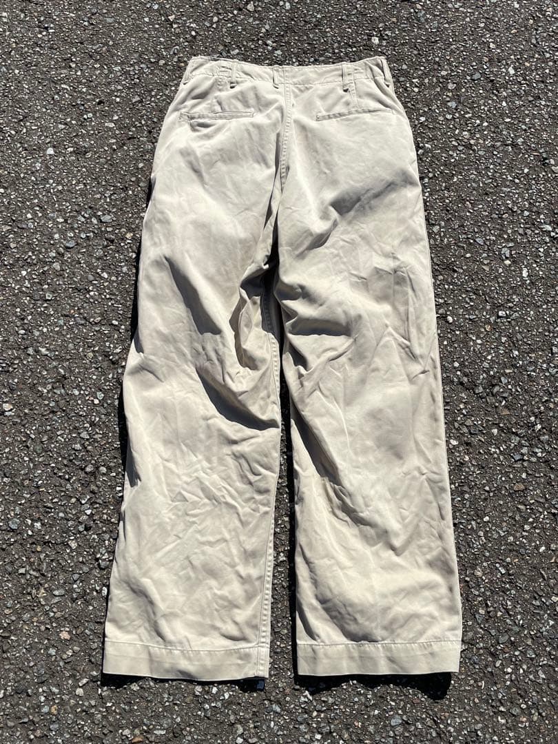 40's~ 45khaki us army チノトラウザーズ チノパン