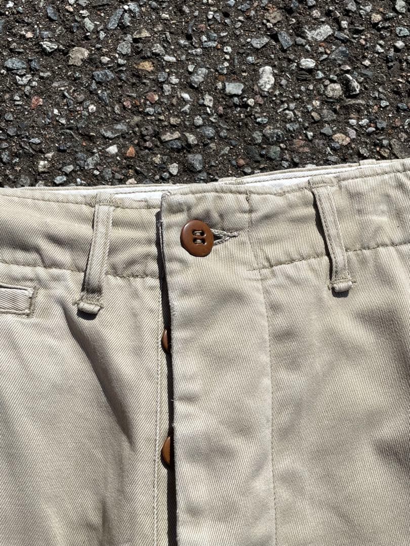 40's~ 45khaki us army チノトラウザーズ チノパン