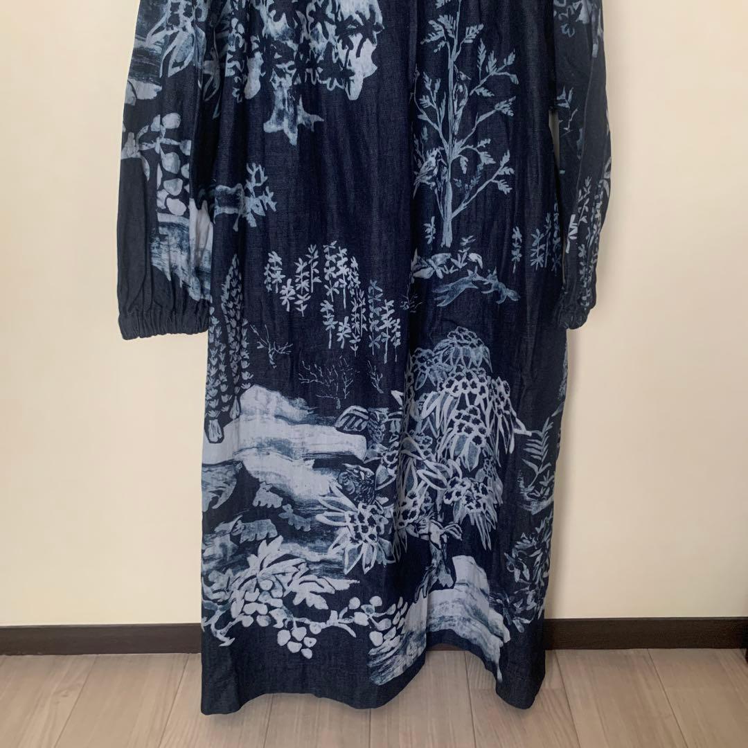 新品未使用　４５R インディゴ　ワンピース