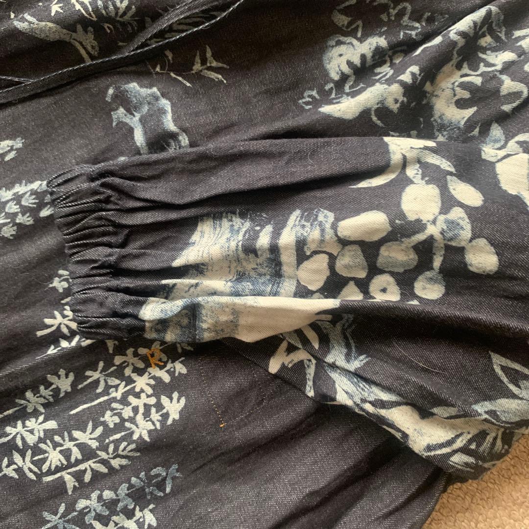 新品未使用　４５R インディゴ　ワンピース