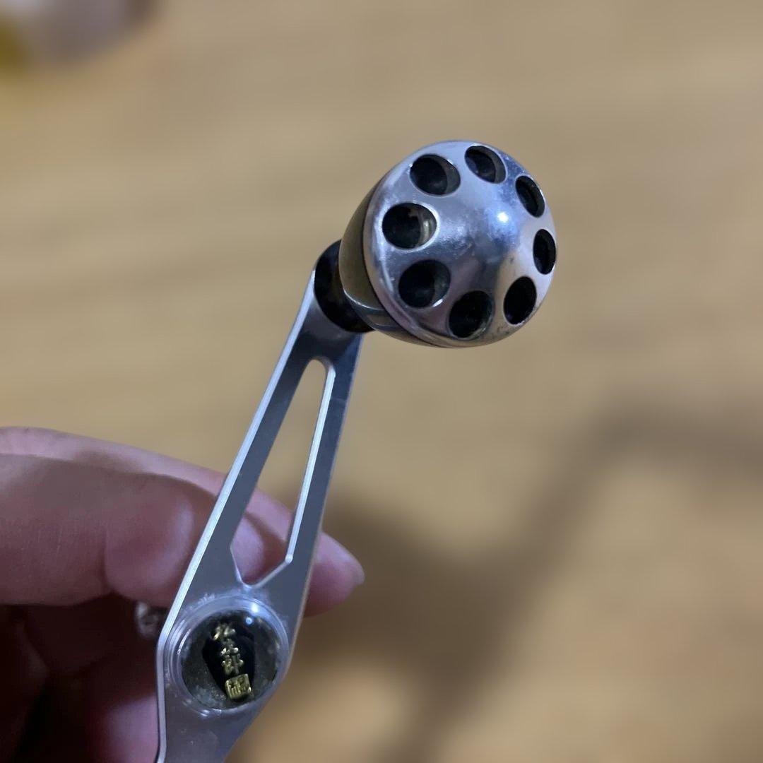 廃盤　美品　松次郎　バラサン　ハンドル　ダイワ　ISO-LB チタンシルバー