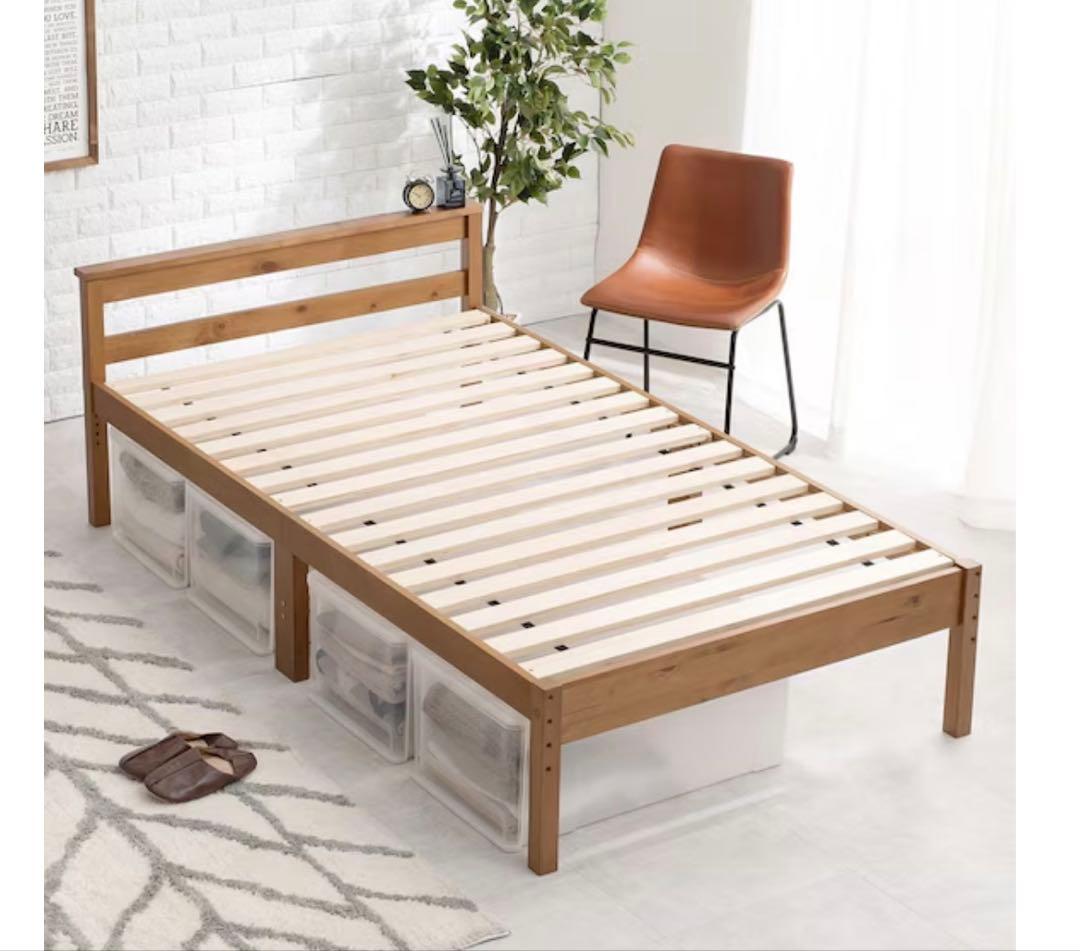 ニトリ　高さ調整可能頑丈すのこベッド　セミダブル