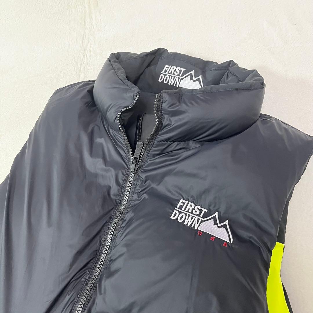【未使用タグ付】ファーストダウン　ダウンベスト　リバーシ　700F　定価2.5万