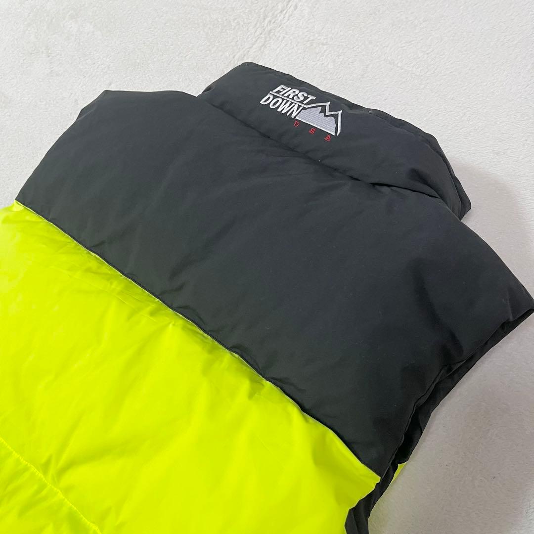 【未使用タグ付】ファーストダウン　ダウンベスト　リバーシ　700F　定価2.5万