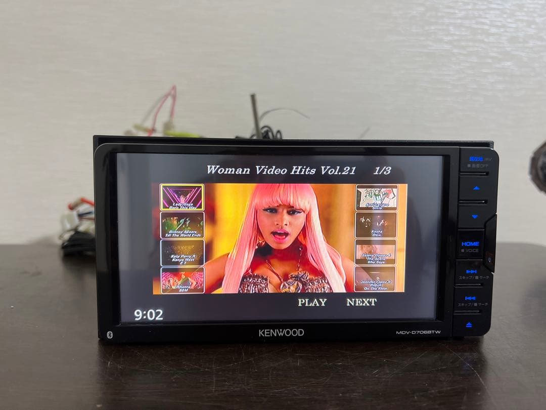 ケンウッド カーナビ MDV-D706BTW 地図データ2018年式 動作確認済