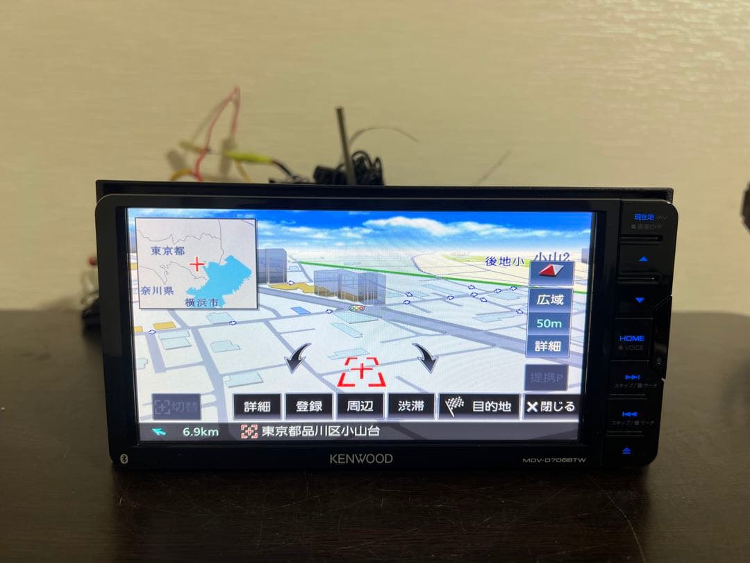 ケンウッド カーナビ MDV-D706BTW 地図データ2018年式 動作確認済