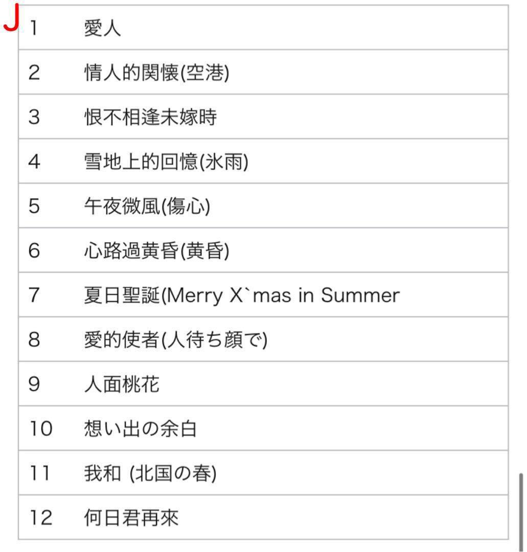 ⭐️✨テレサテンCD 10枚 120曲 カラオケ音楽名曲　懐かしい　歌詞付